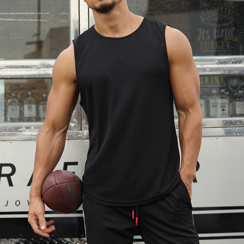 Sleeveless Undershirt - Tank Top Gym Pria Kaus Olahraga