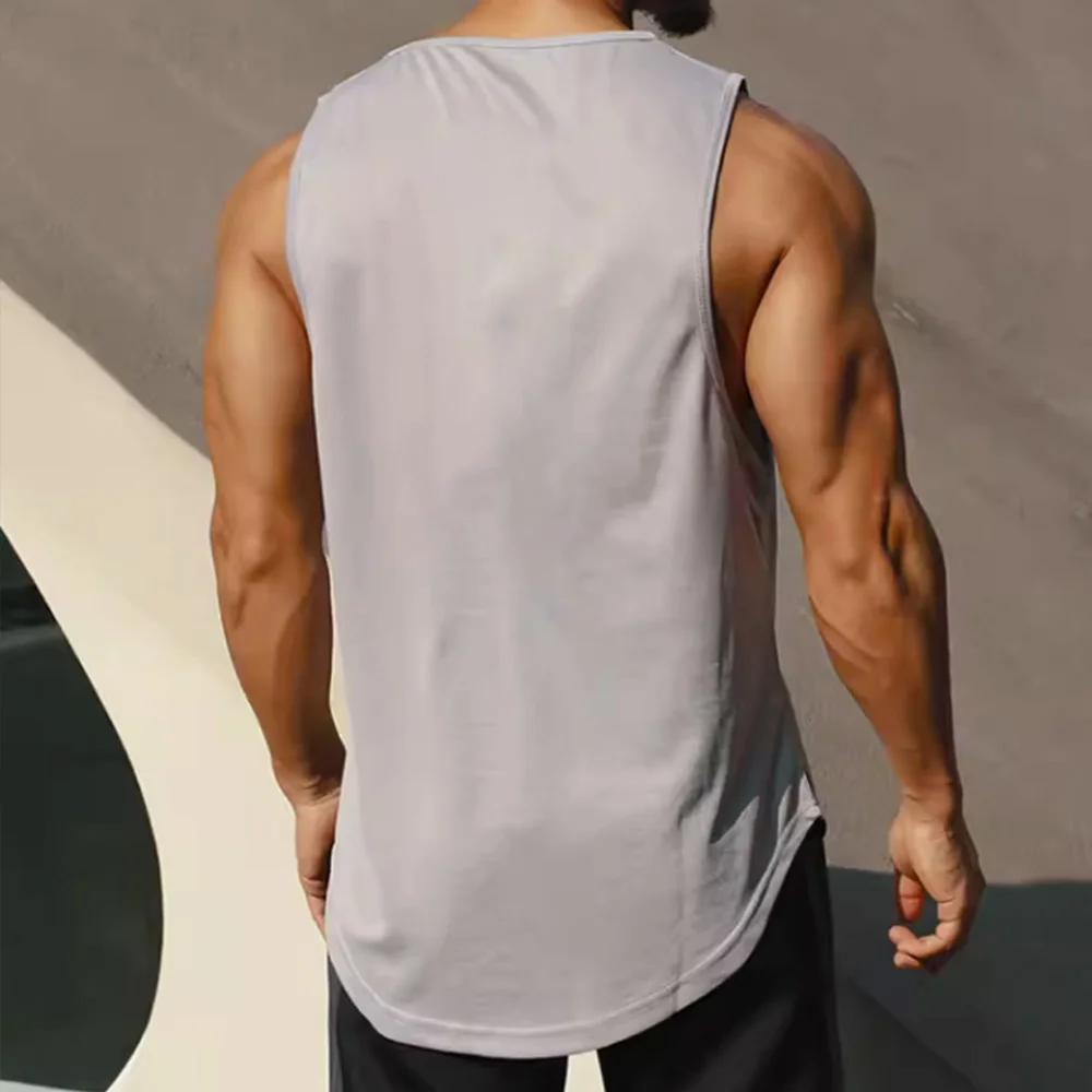 Tank Top Gym Pria Kaus Olahrag - Sleeveless Undershirt ulasan dan harga